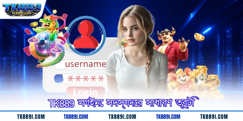 TK889 লগইনে সদস্যদের সাধারণ ত্রুটি