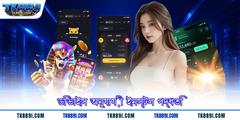 ডিভাইস অনুযায়ী ইনস্টল পদ্ধতি